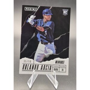 2017 Panini Father's Day Orlando Arcia #63 Rookie Foil /50 (RC) Brewers